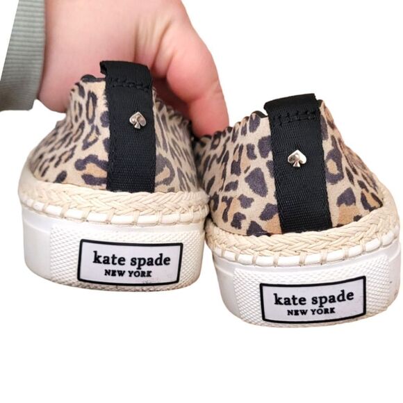 Kate Spade Leopard Print Slip On Shoes - Picture 3 of 7
